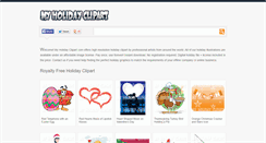 Desktop Screenshot of myholidayclipart.com
